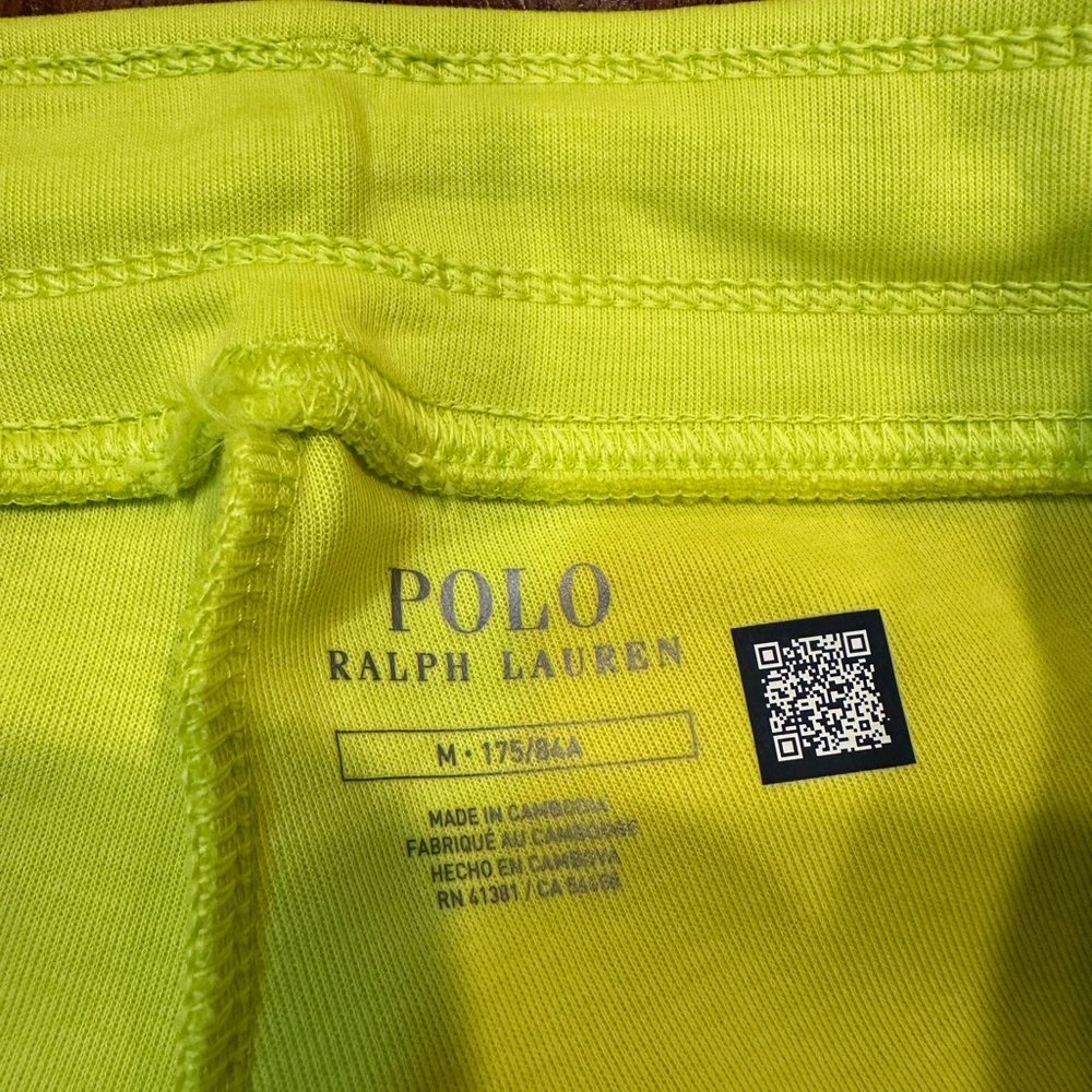 NWT! Polo Ralph Lauren Men's Laser Yellow Double Knit Jogger Pants Size M - Picture 9 of 11